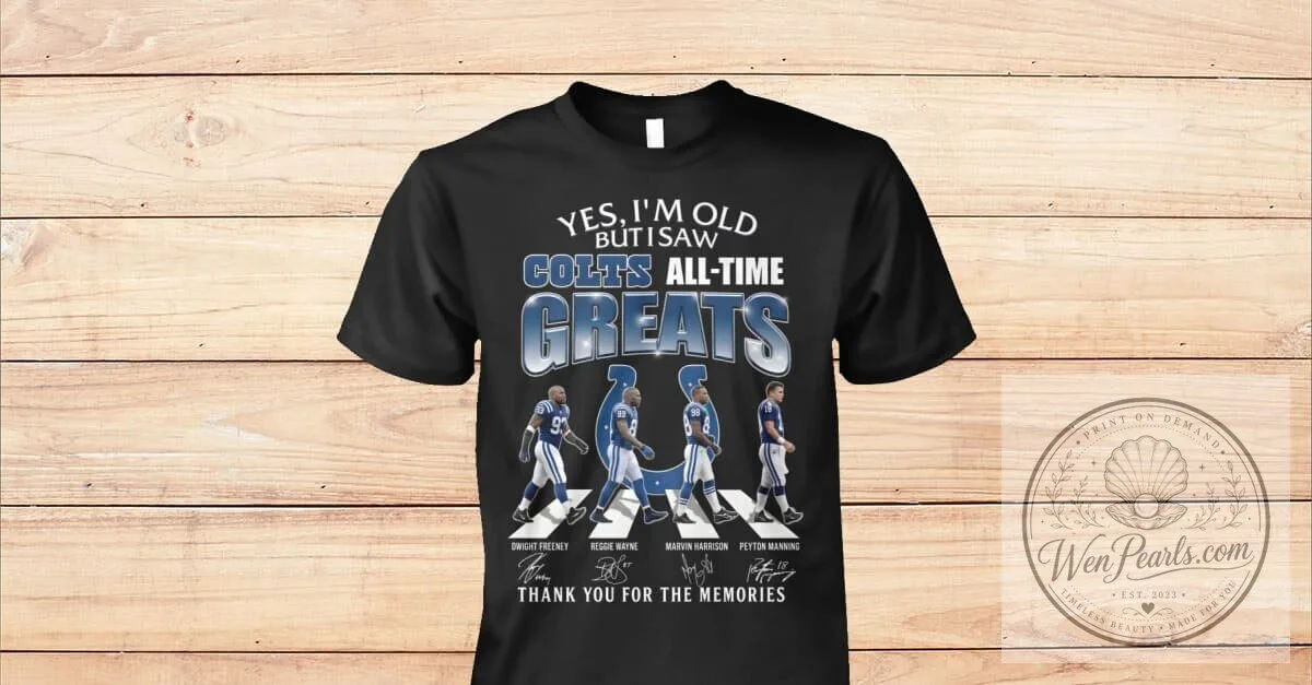 Indianapolis Colts All-Time Greats Abbey Road Football Fan T-Shirt 5 Indianapolis Colts All-Time Greats Abbey Road Football Fan T-Shirt