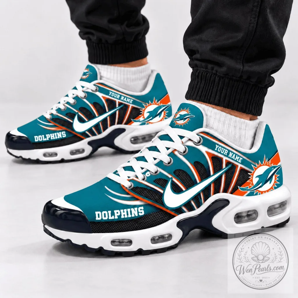 Miami Dolphins NFL Turbo Wave Air Max Shoes Custom Name Sneakers 43 Miami Dolphins NFL Turbo Wave Air Max Shoes Custom Name Sneakers