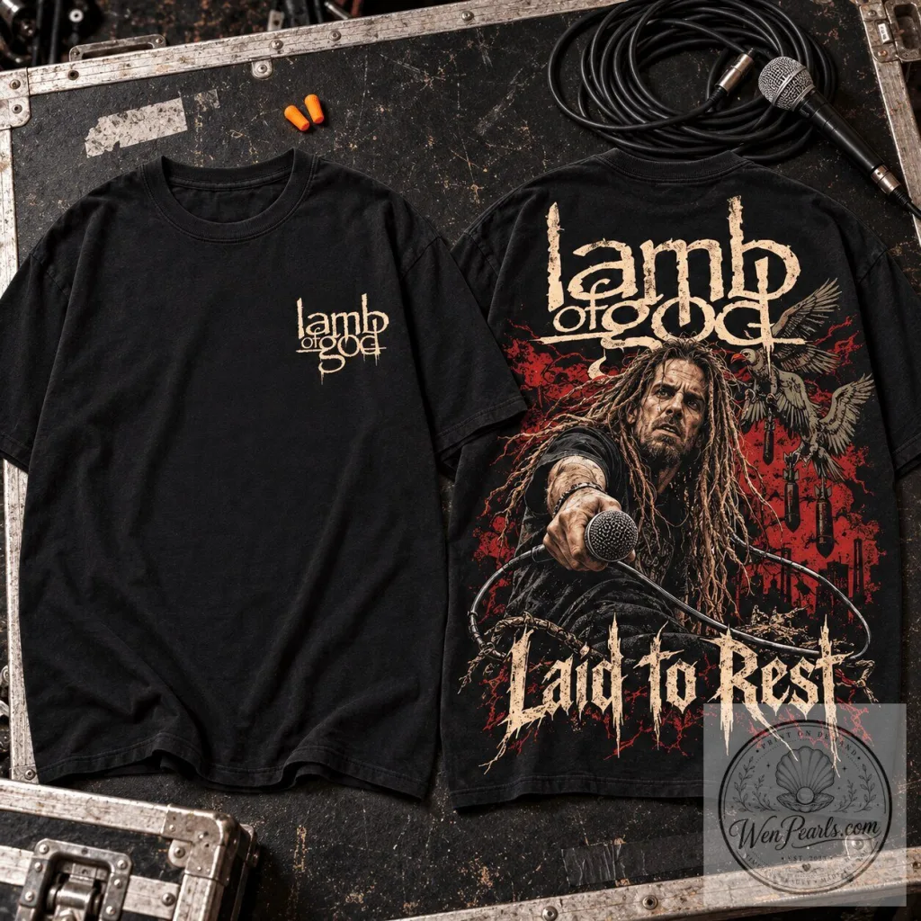 Lamb of God Laid to Rest Randy Blythe Live Performance Black T-Shirt 40 Lamb of God Laid to Rest Randy Blythe Live Performance Black T-Shirt