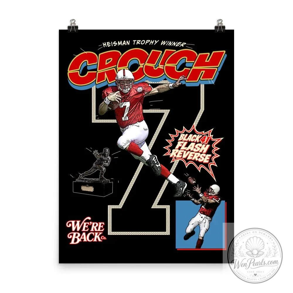 Eric Crouch Nebraska Cornhuskers Heisman Trophy Winner Football Poster 4 Eric Crouch Nebraska Cornhuskers Heisman Trophy Winner Football Poster