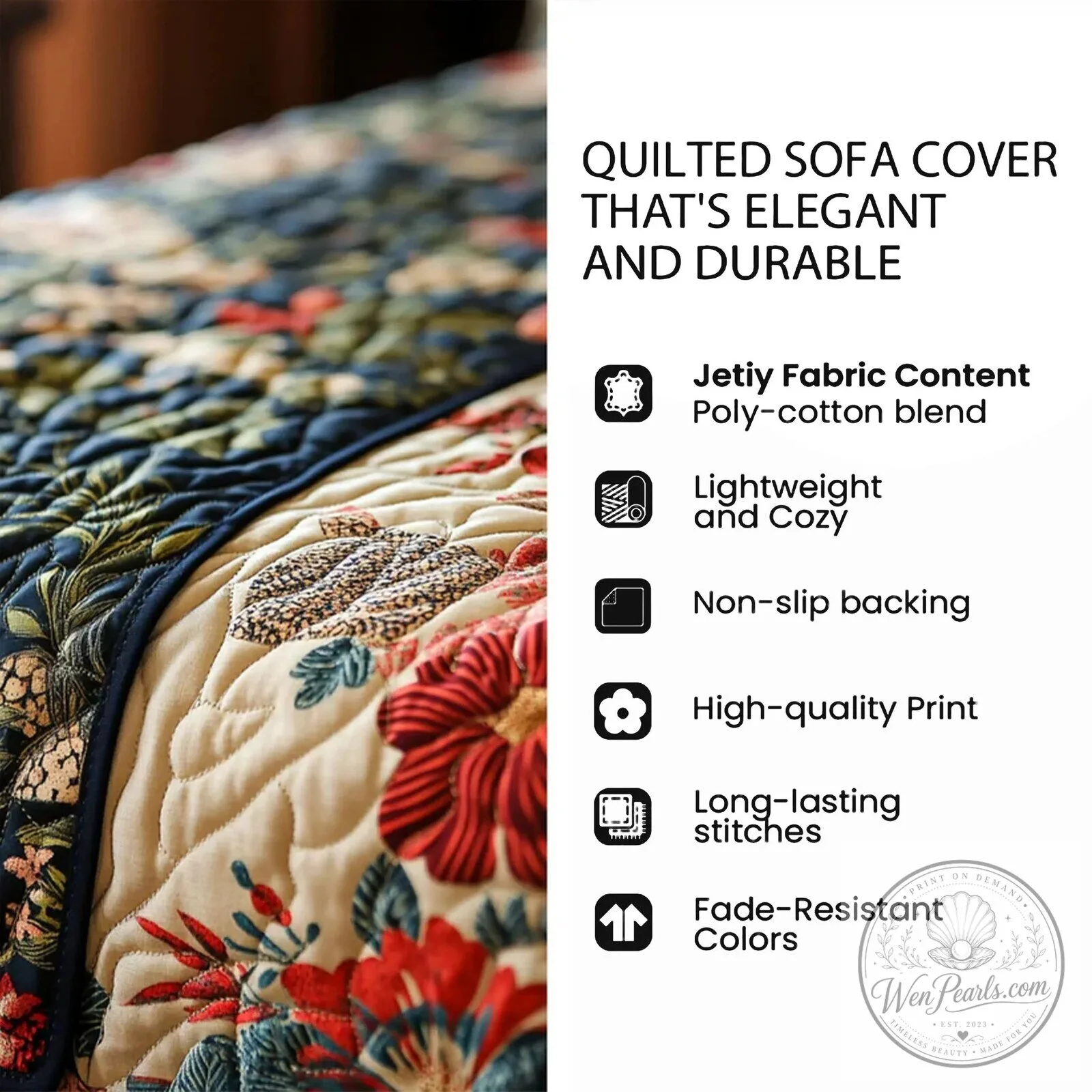 Colorful Primitive Cat Quilted Sofa Cover for Recliner Chair Protection 20 Colorful Primitive Cat Quilted Sofa Cover for Recliner Chair Protection