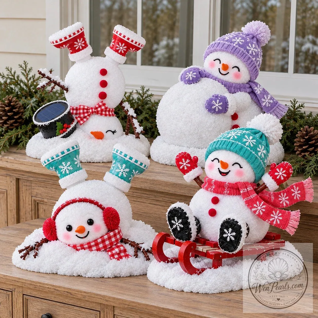 Christmas Light-Up Snowman Outdoor Garden Decoration Set 22 Christmas Light-Up Snowman Outdoor Garden Decoration Set
