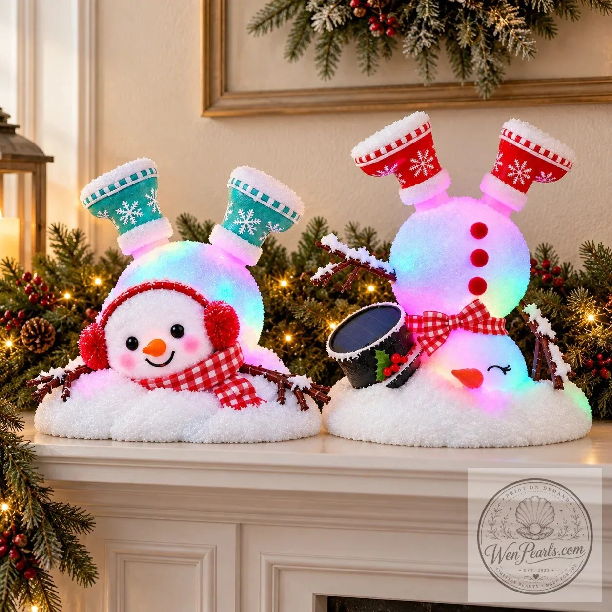 Christmas Light-Up Snowman Outdoor Garden Decoration Set 23 Christmas Light-Up Snowman Outdoor Garden Decoration Set