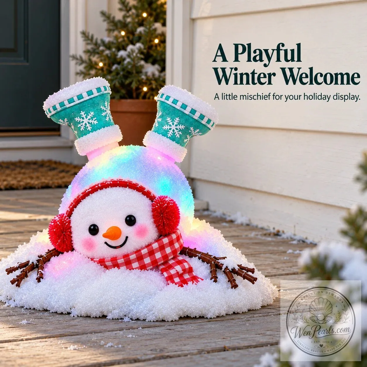 Christmas Light-Up Snowman Outdoor Garden Decoration Set 29 Christmas Light-Up Snowman Outdoor Garden Decoration Set