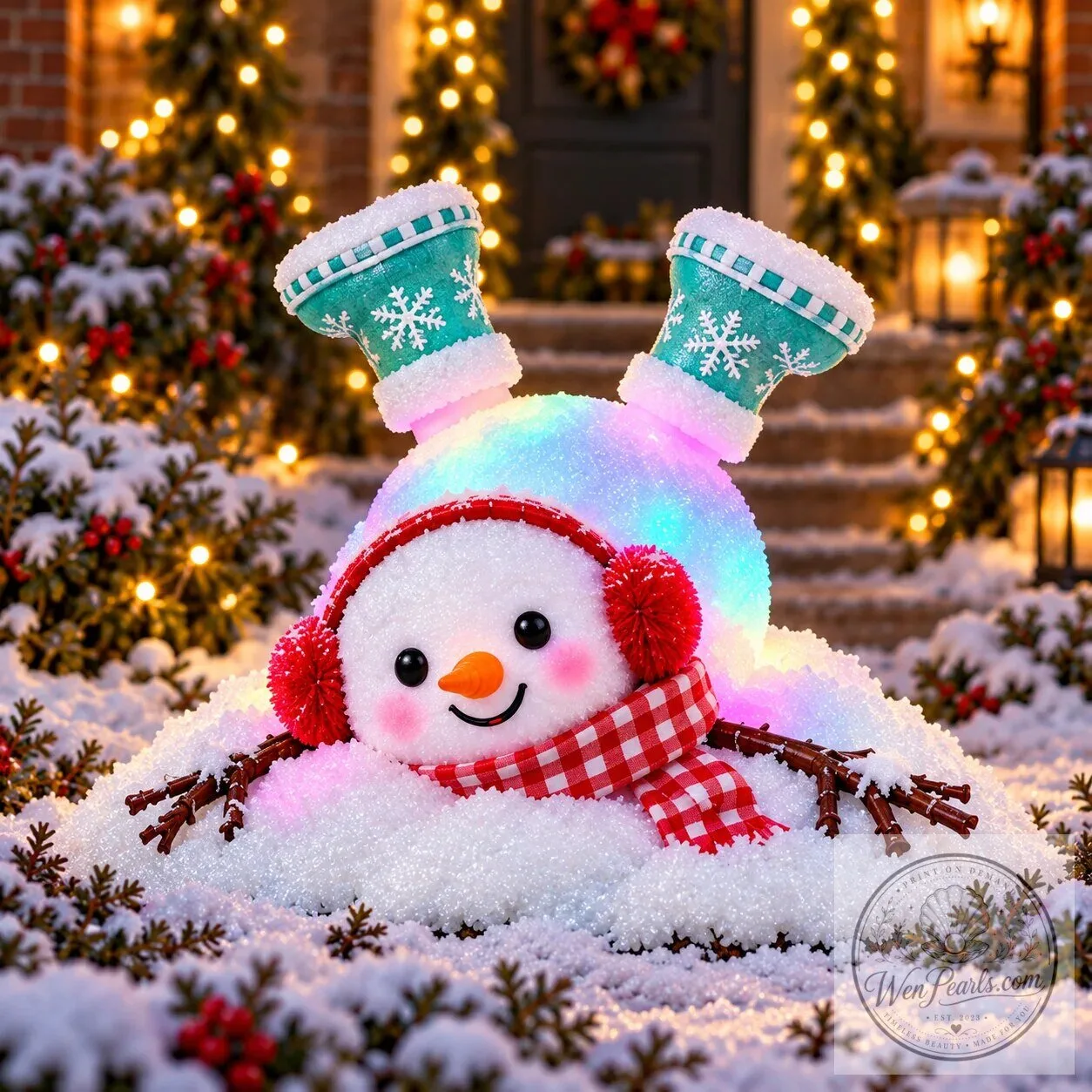 Christmas Light-Up Snowman Outdoor Garden Decoration Set 31 Christmas Light-Up Snowman Outdoor Garden Decoration Set