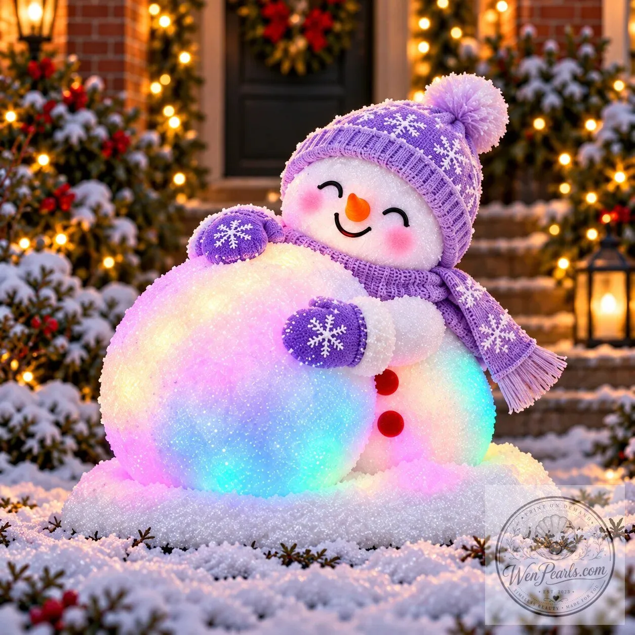 Christmas Light-Up Snowman Outdoor Garden Decoration Set 33 Christmas Light-Up Snowman Outdoor Garden Decoration Set
